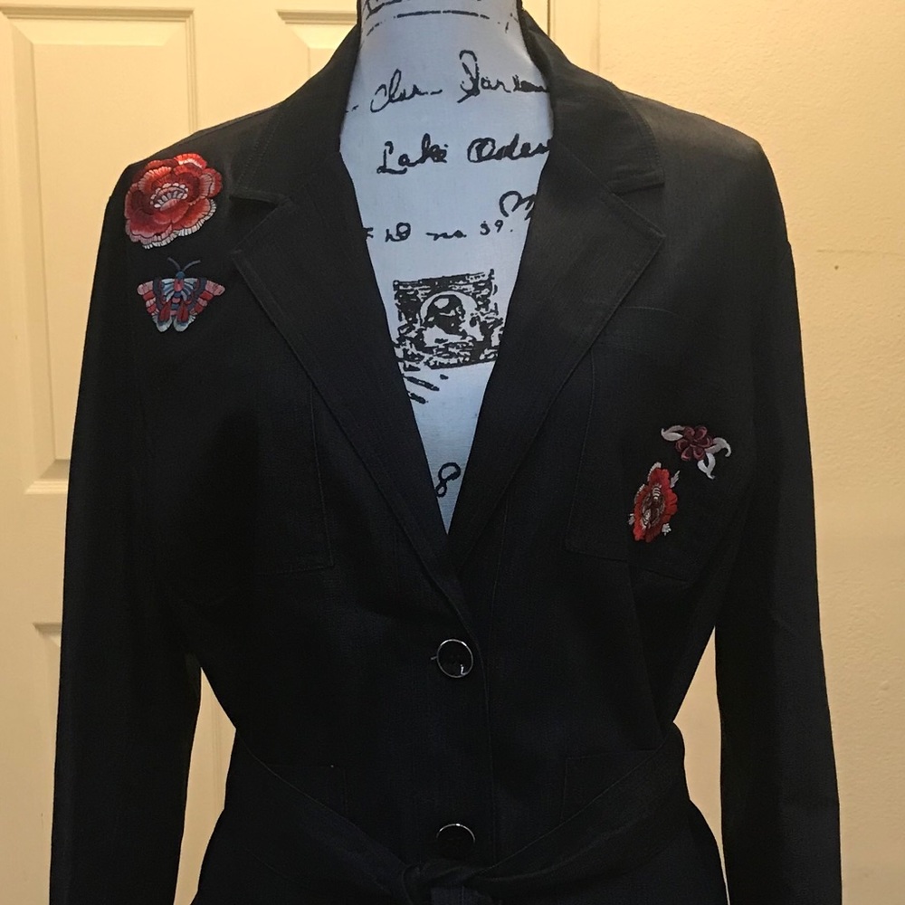 NWT New York & Company Jean Blazer - Picture 1 of 8